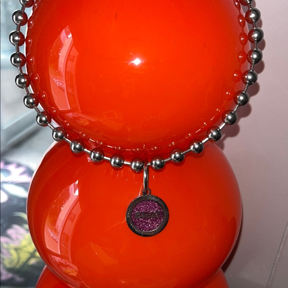 Glitter BRAT necklace